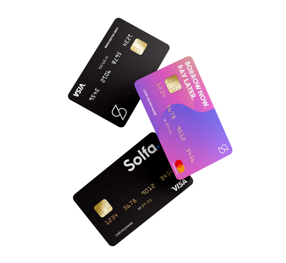 solfa credit cards mockup designs